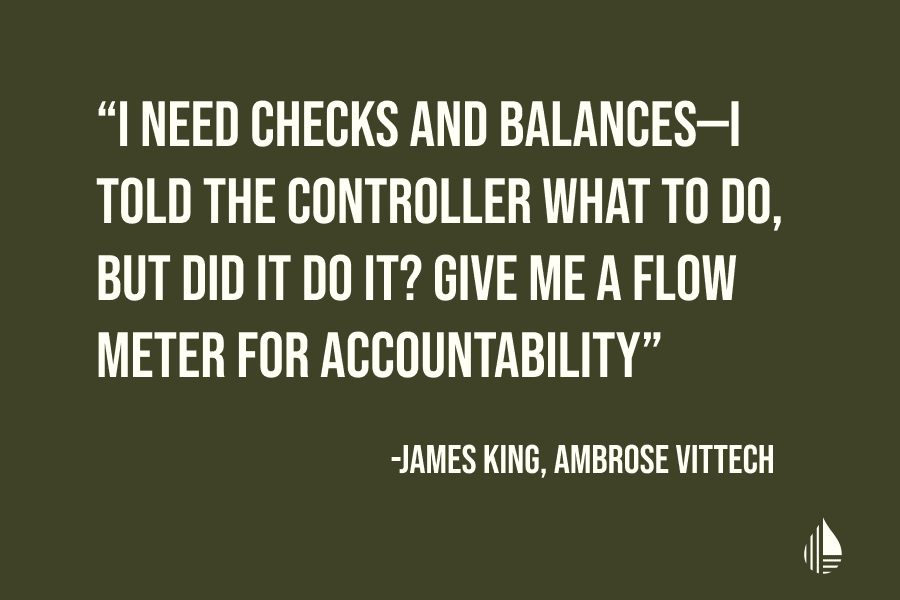 Quote about irrigation automation needs from James