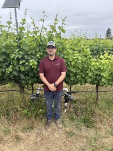 Brian Pires, irrigator at Silver Oak's Twomey West vineyard