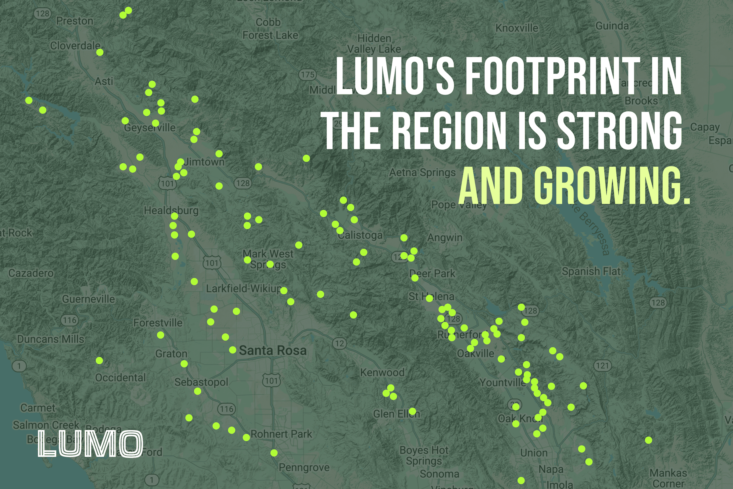 Lumo's footprint in the region is strong and growing.